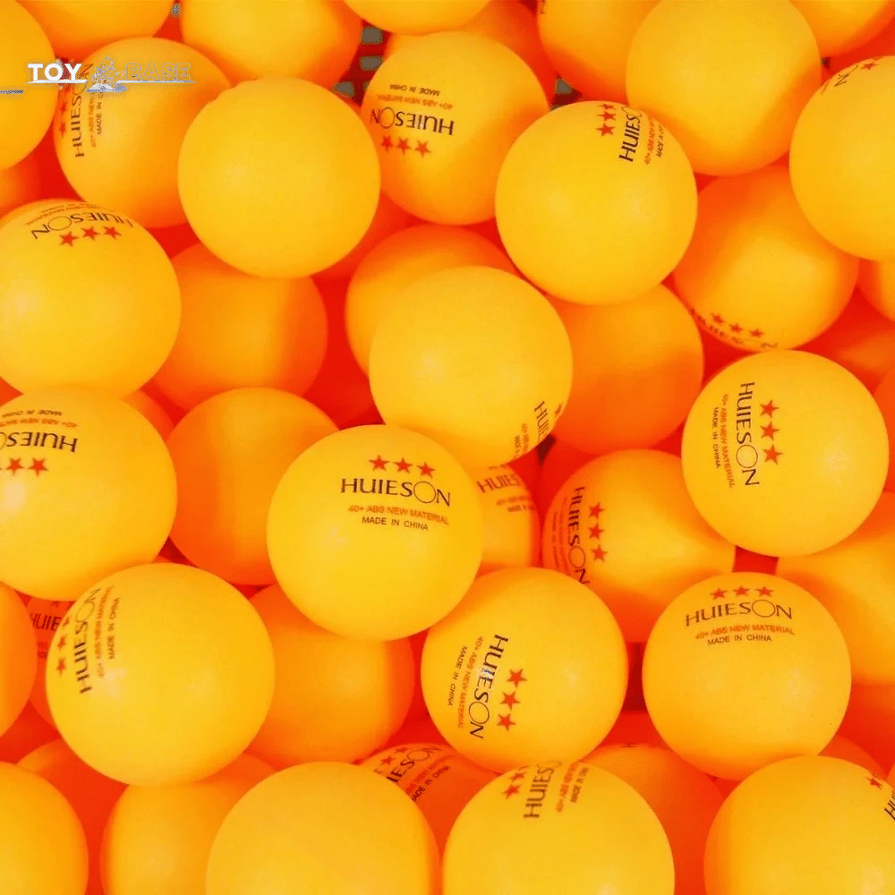 10 Ping Pong Balls (White/Orange) - The Toy Base