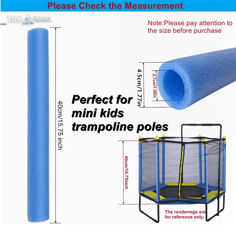 12Pcs 40Cm Trampoline Pole Foam Sleeves Waterproof Protective Cover Padding for Outdoor Children'S Trampoline Accessories - The Toy Base