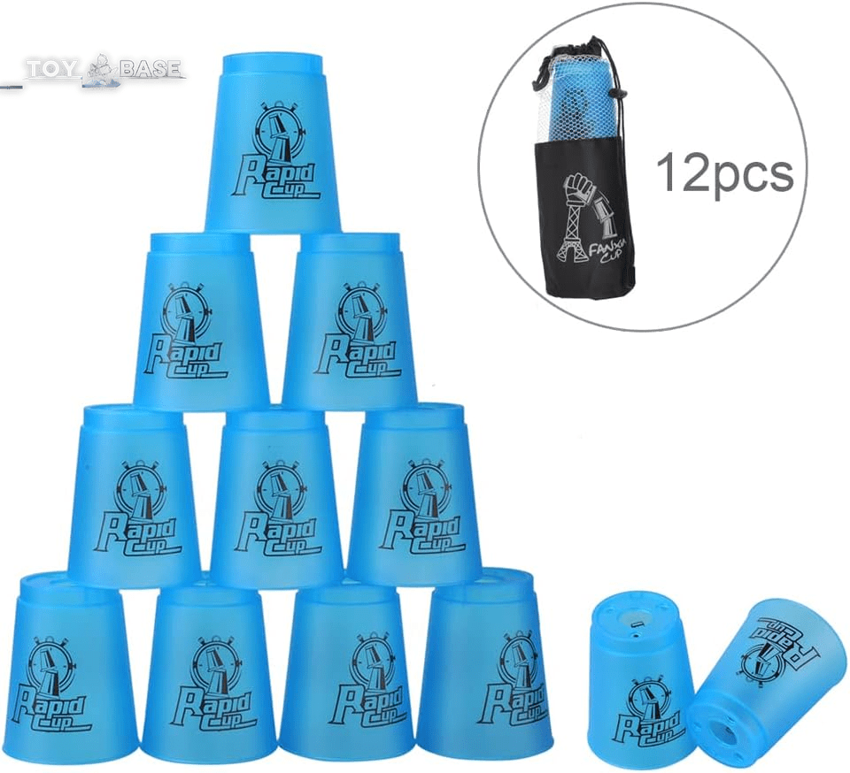 12Pcs Cup Stacking Set - Sport Stacking Cups - The Toy Base