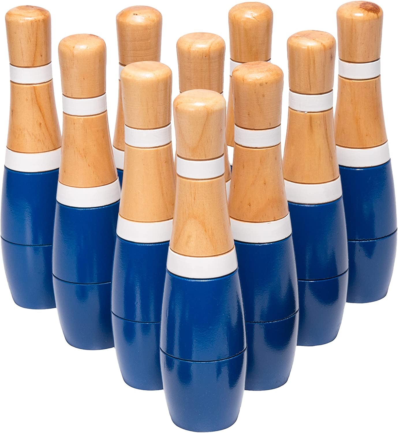 13 - Piece Wood Bowling Set - Indoor/Outdoor Bowling Game for Adults and Kids - I Love 💕