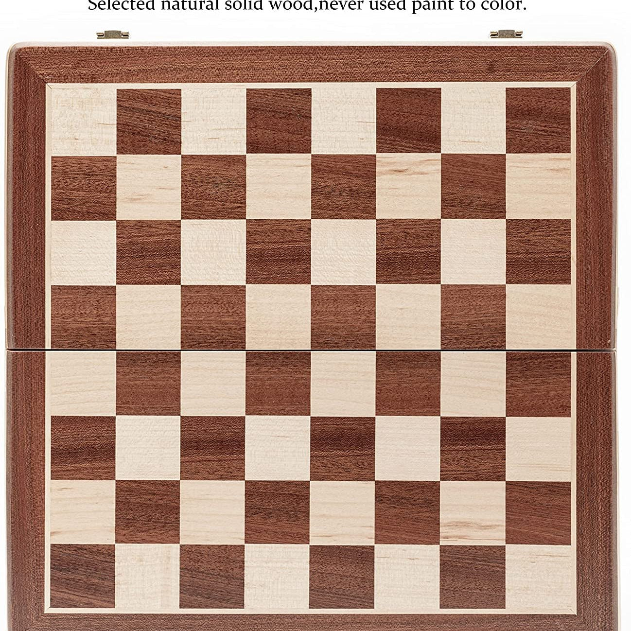 15" Magnetic Wooden Chess Set/Folding Board - The Toy Base