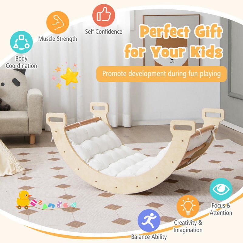 2-In-1 Arch Rocker with Soft Cushion for Toddlers - The Toy Base