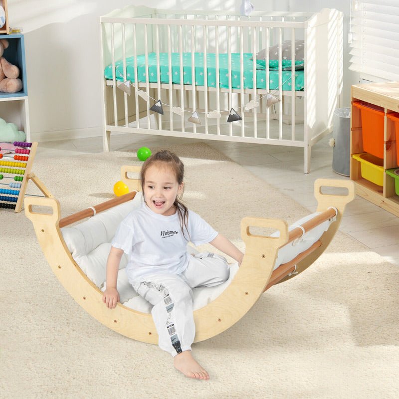 2-In-1 Arch Rocker with Soft Cushion for Toddlers - The Toy Base