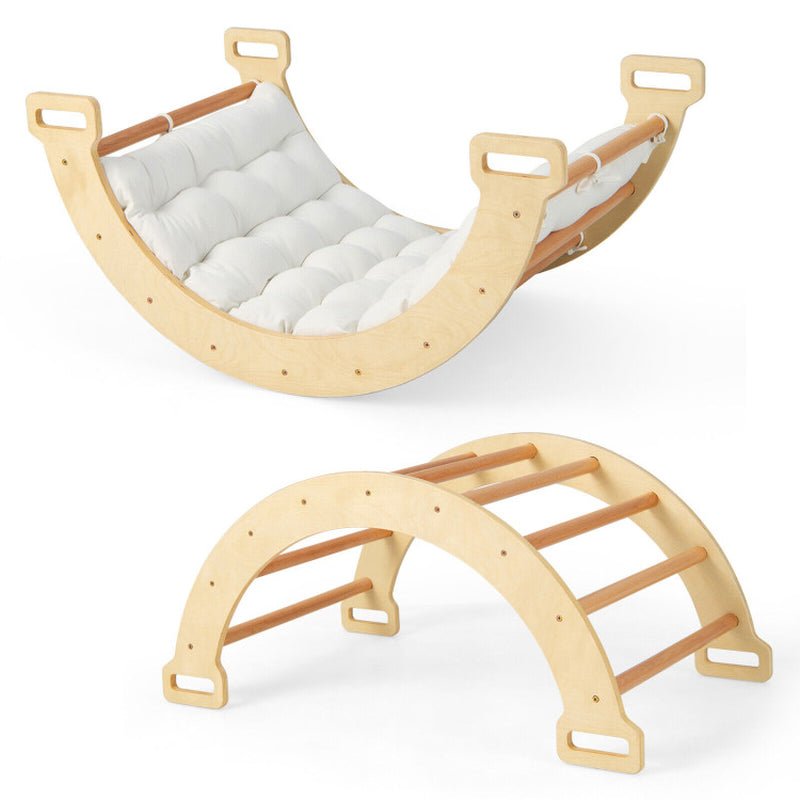 2-In-1 Arch Rocker with Soft Cushion for Toddlers - The Toy Base