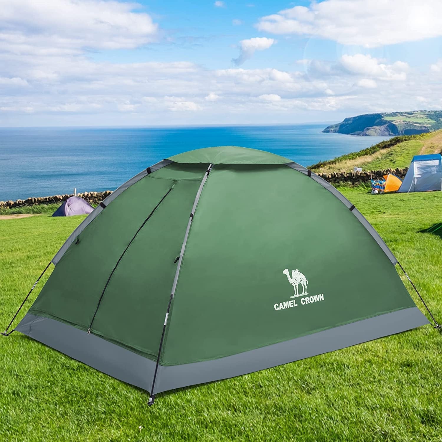 2/3/4 Person Camping Tent with Removable Rain Fly, Easy Setup Outdoor Tents Water Resistant Lightweight Portable for Family Backpacking Camping Hiking Traveling - The Toy Base