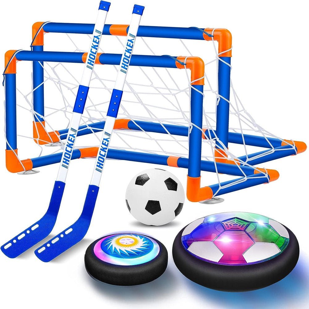 3-In-1 Hover Hockey Set, Indoor and Outdoor Sports Games - The Toy Base