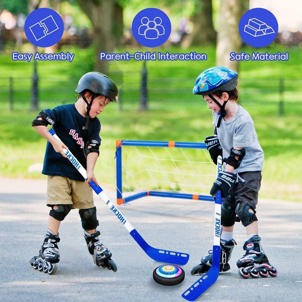 3-In-1 Hover Hockey Set, Indoor and Outdoor Sports Games - The Toy Base