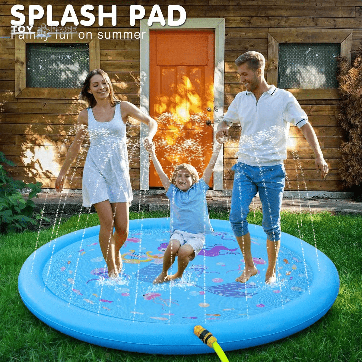 3-In-1 Splash Pad 60" Water - The Toy Base