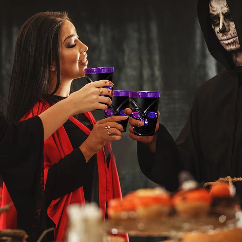 3 - Piece LED Skull Halloween Drinking Cups - Toybase