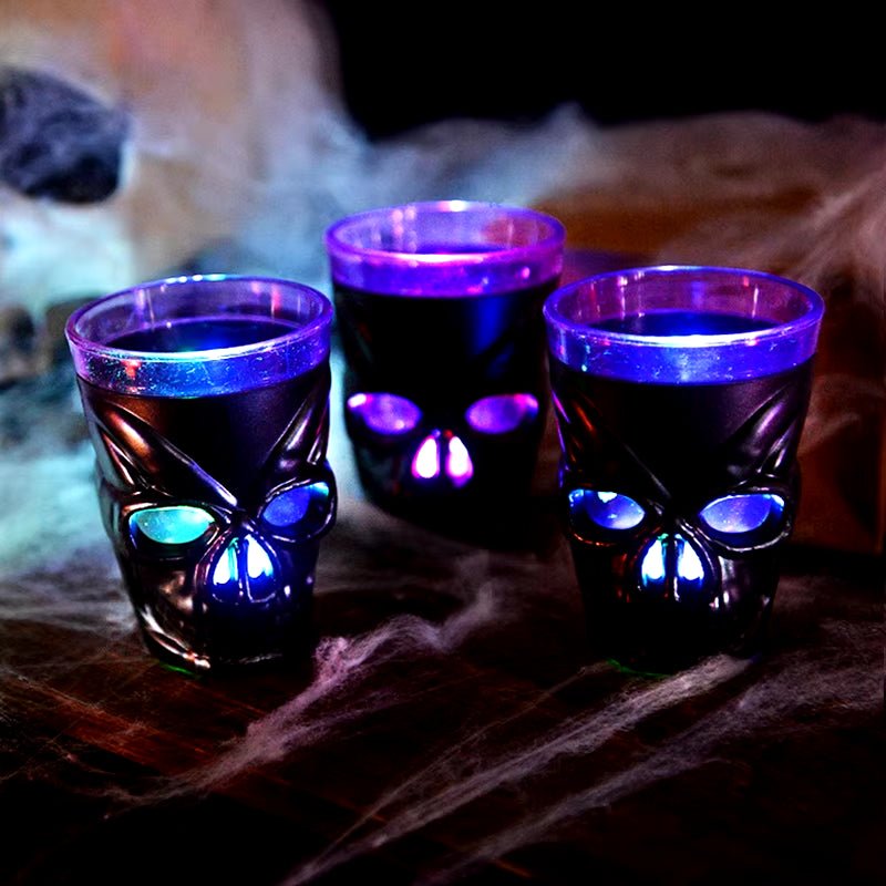 3 - Piece LED Skull Halloween Drinking Cups - Toybase