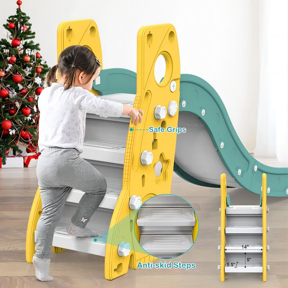 6 in 1 Toddler Slide and Swing Set - The Toy Base