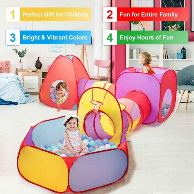 7 Pieces Kids Ball Pit Pop up Play Tents - The Toy Base