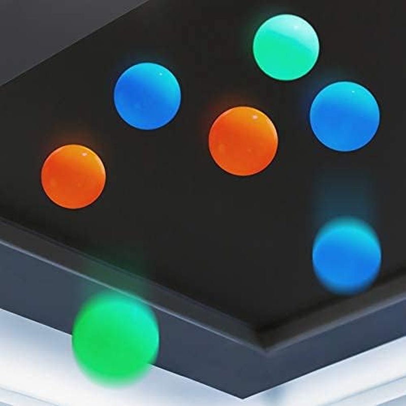 8 Pieces Glow in the Dark Stress Balls Ceiling Balls Sticky Balls That Stick to the Ceiling Glowing Balls for Relax Toy Teens and Adults (White, Blue, Orange, Green, 1.8 Inches) - I Love 💕