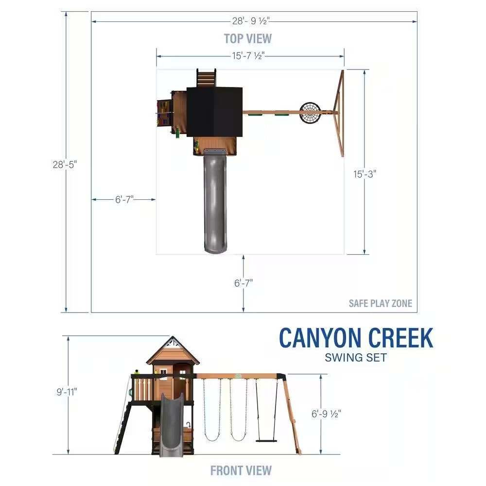 Canyon Creek Swing Playset with Slide