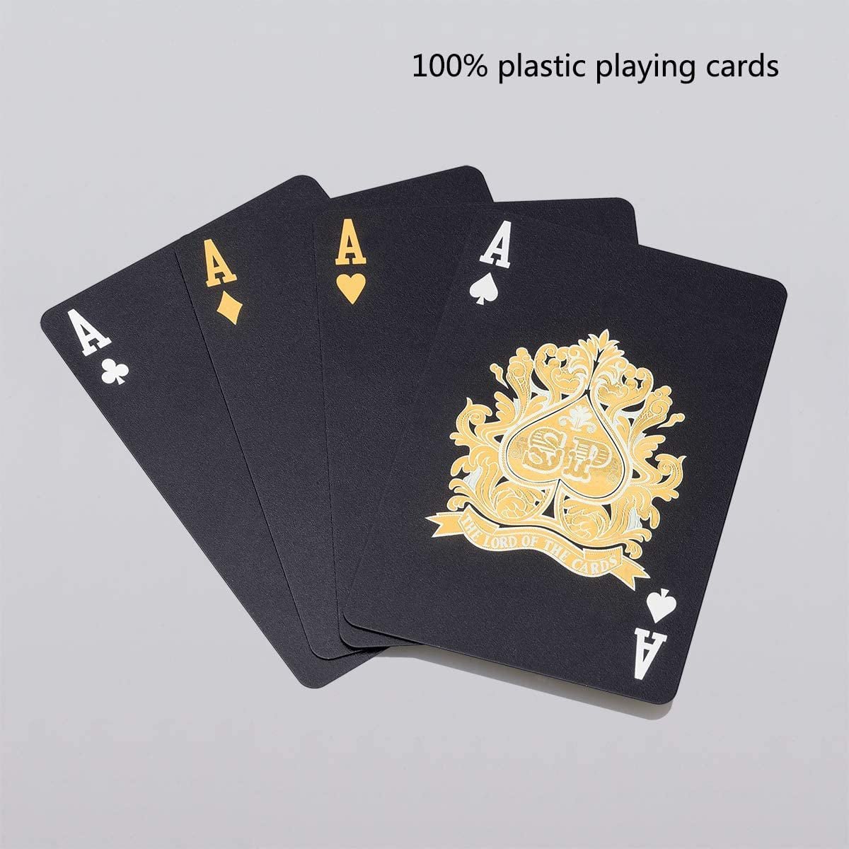 Acelion Black Diamond Poker Cards - Waterproof Playing Cards - The Toy Base