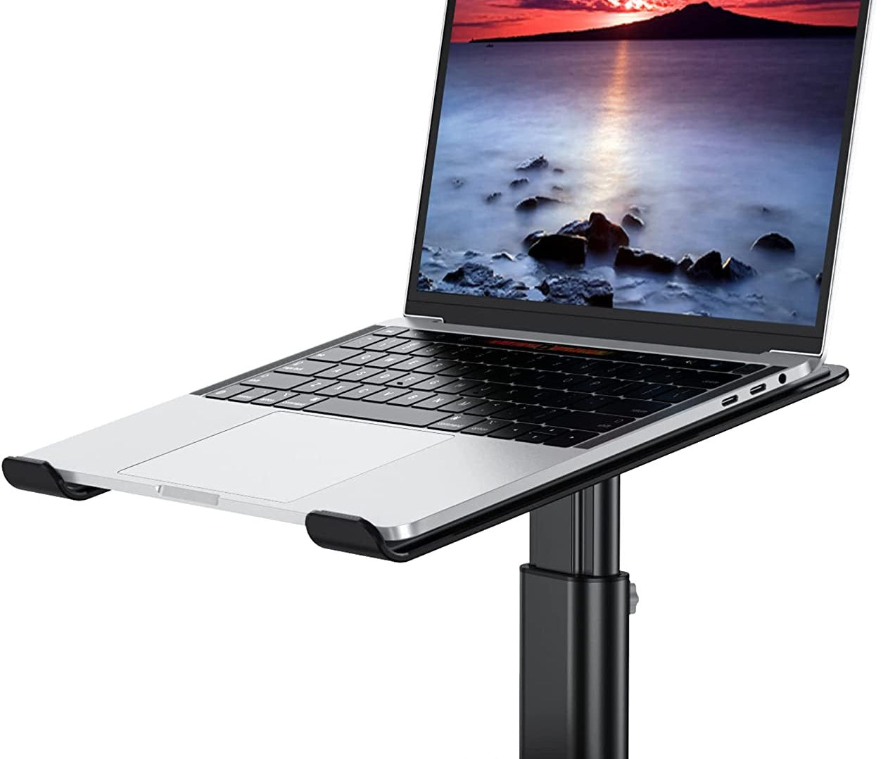 Aluminum Laptop Stand, Ergonomic Adjustable Notebook Stand, Riser Holder Computer Stand Compatible with Air, Pro, Dell, HP, Lenovo More 10-15.6" Laptops (Black) - The Toy Base