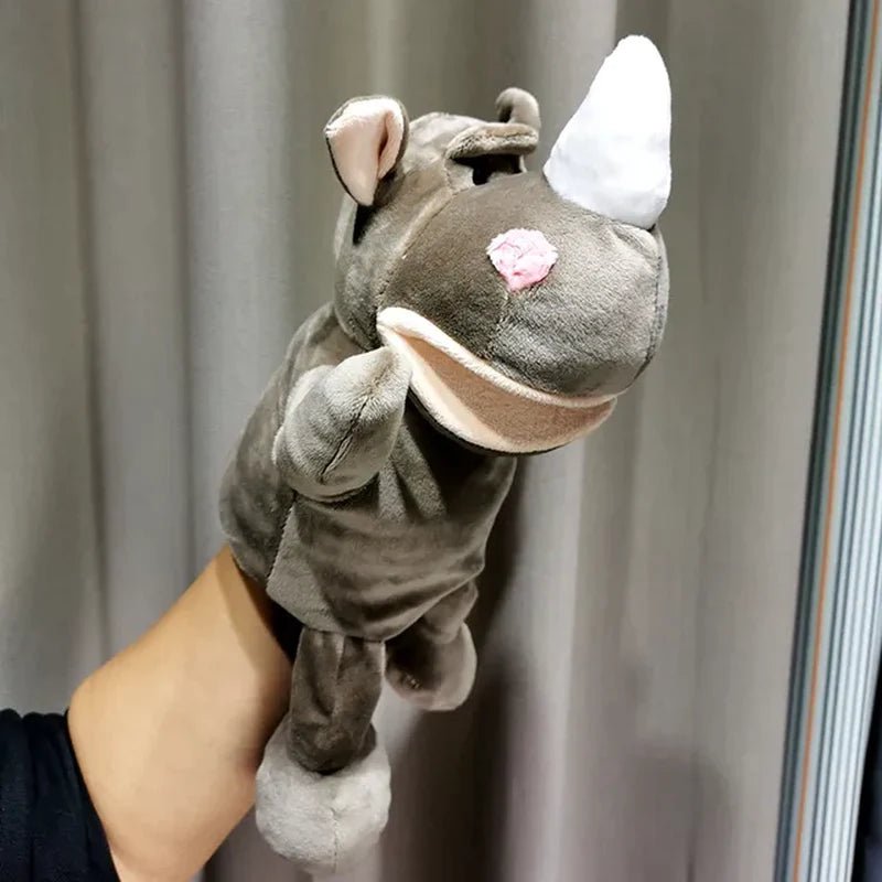 Animal Hand Finger Puppet Plushed Doll Educational Baby Toys Fox Bear Shark Simulator Soft Stuffed Toys Anime Doll Game for Girl - The Toy Base