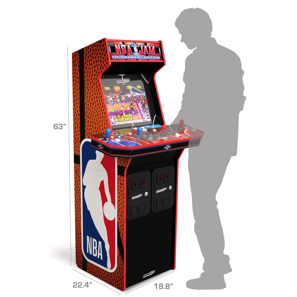 Arcade 1UP, NBA Jam Arcade W/ Riser and Light up Marquee - The Toy Base