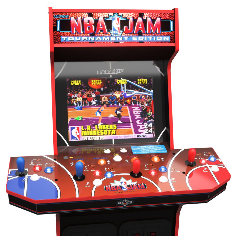 Arcade 1UP, NBA Jam Arcade W/ Riser and Light up Marquee - The Toy Base