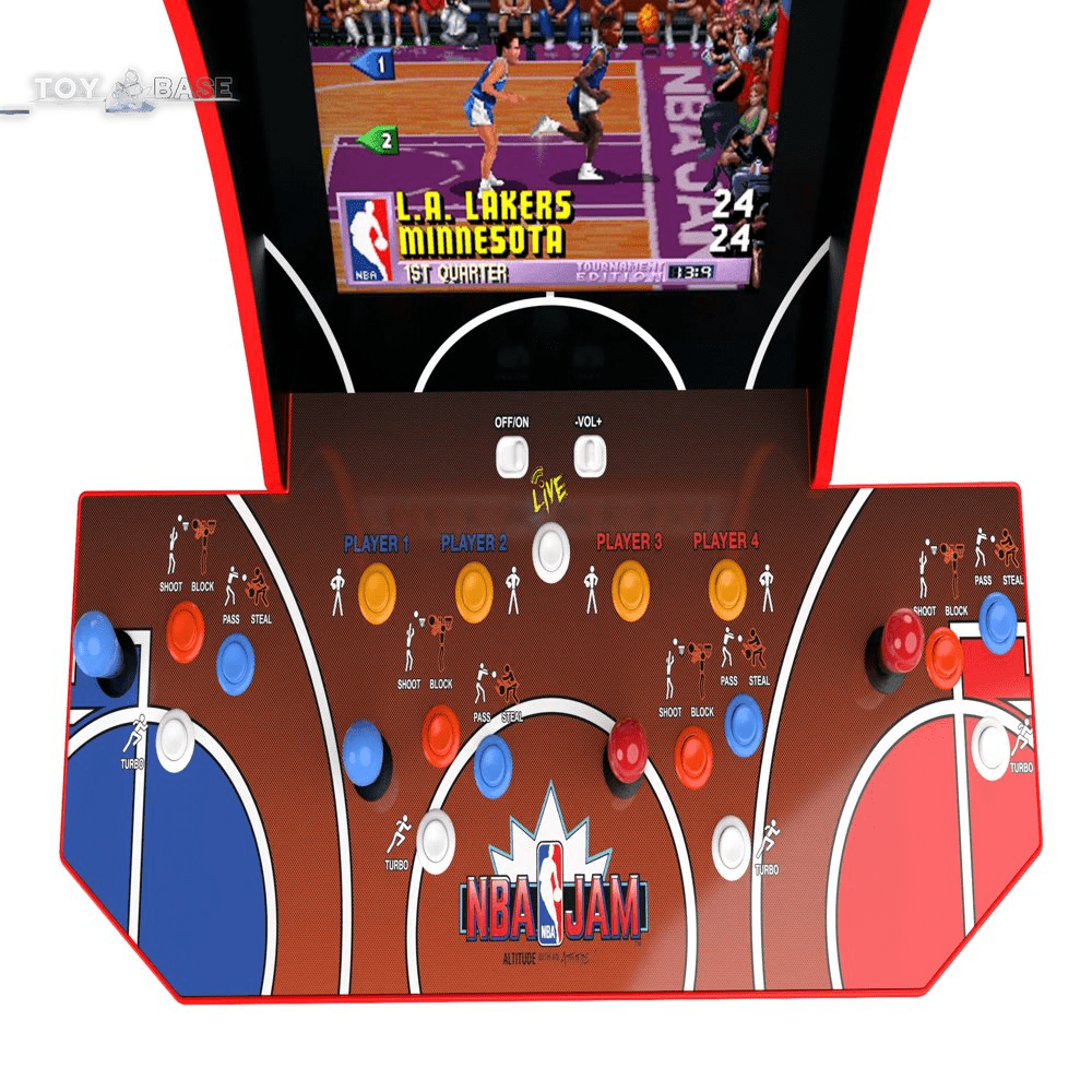 Arcade 1UP, NBA Jam Arcade W/ Riser and Light up Marquee - The Toy Base