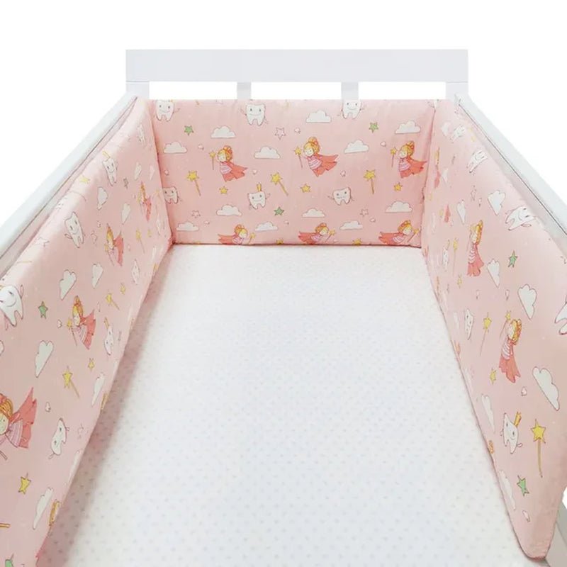 Baby Bumper - Chichonera Crib - Cot Protector - Infant Cotton Children'S Bed Barriers - Newborns around Cushion Braid Cunas Para El Bebe - Toybase