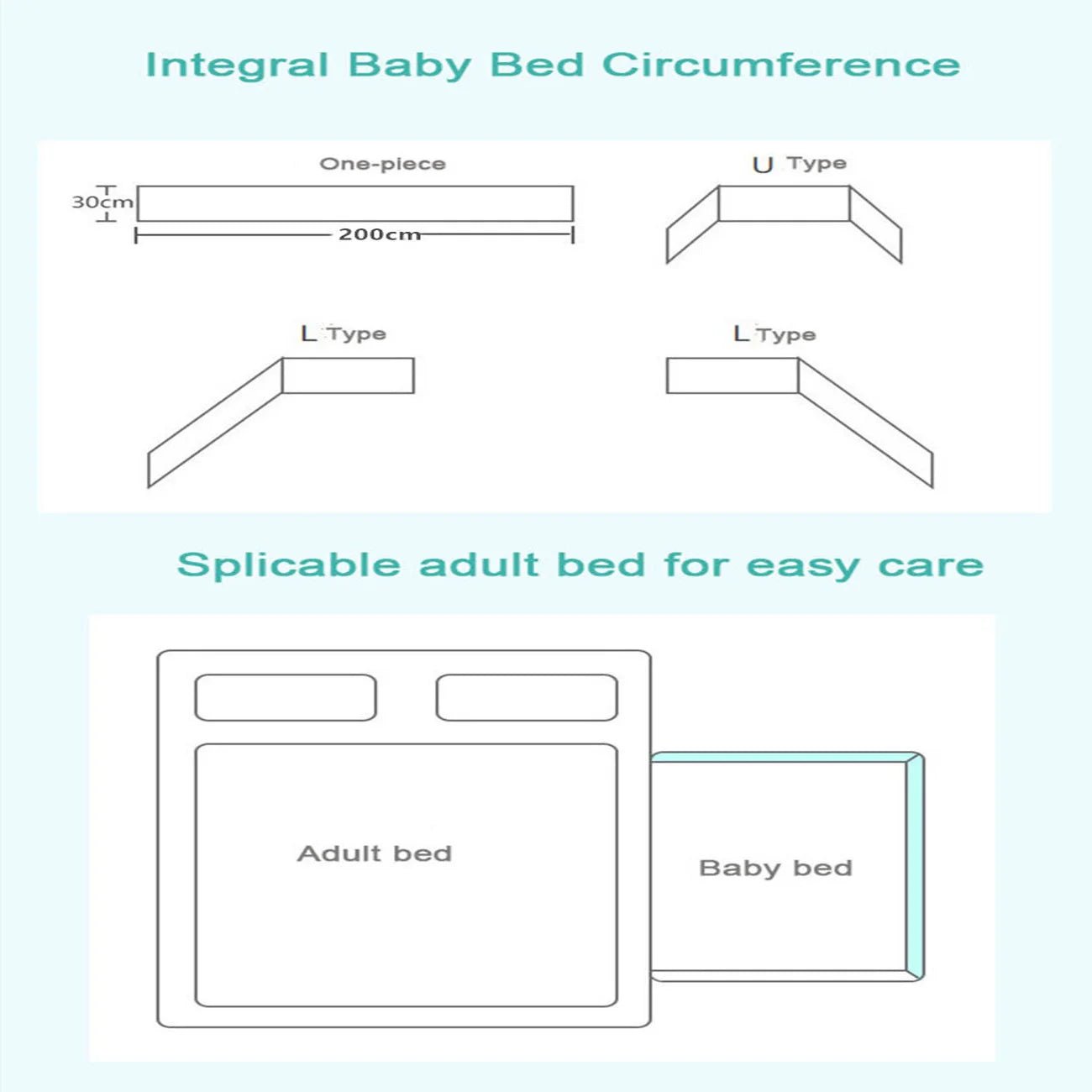 Baby Bumper - Chichonera Crib - Cot Protector - Infant Cotton Children'S Bed Barriers - Newborns around Cushion Braid Cunas Para El Bebe - Toybase