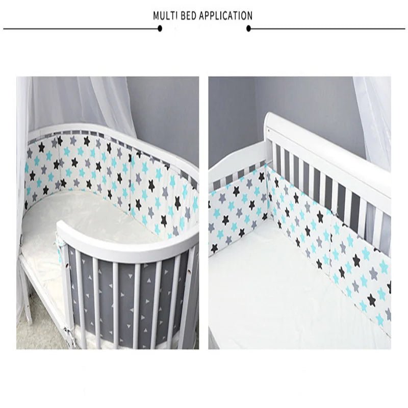 Baby Bumper - Chichonera Crib - Cot Protector - Infant Cotton Children'S Bed Barriers - Newborns around Cushion Braid Cunas Para El Bebe - Toybase