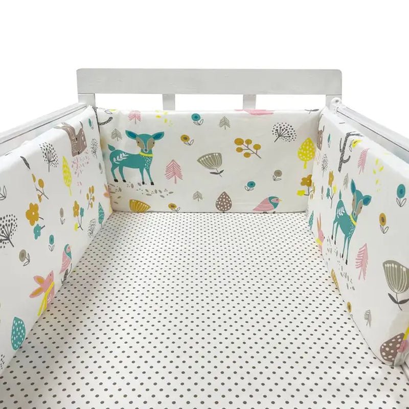 Baby Bumper - Chichonera Crib - Cot Protector - Infant Cotton Children'S Bed Barriers - Newborns around Cushion Braid Cunas Para El Bebe - Toybase