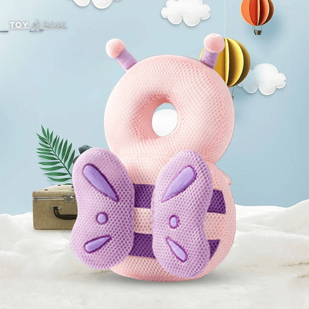 Baby Head Protector Backpack Pillow Soft Cotton Protective Cushion Cartoon Security Pillows Cute Backpack for Baby Walking Crawl - I Love 💕