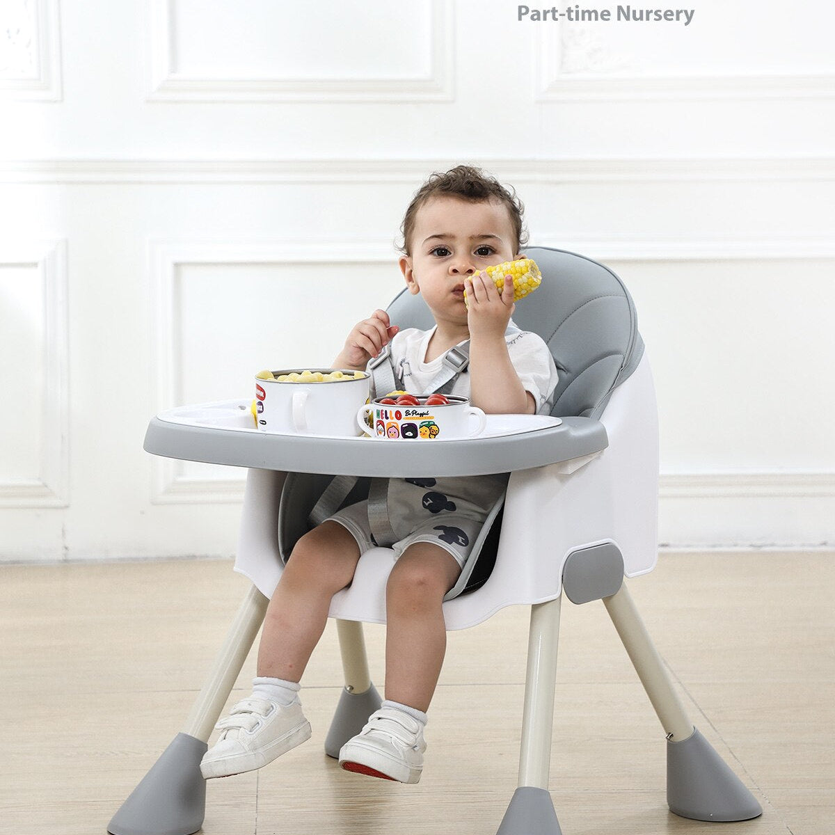 Baby High Chair (Detachable Double Tray) - The Toy Base