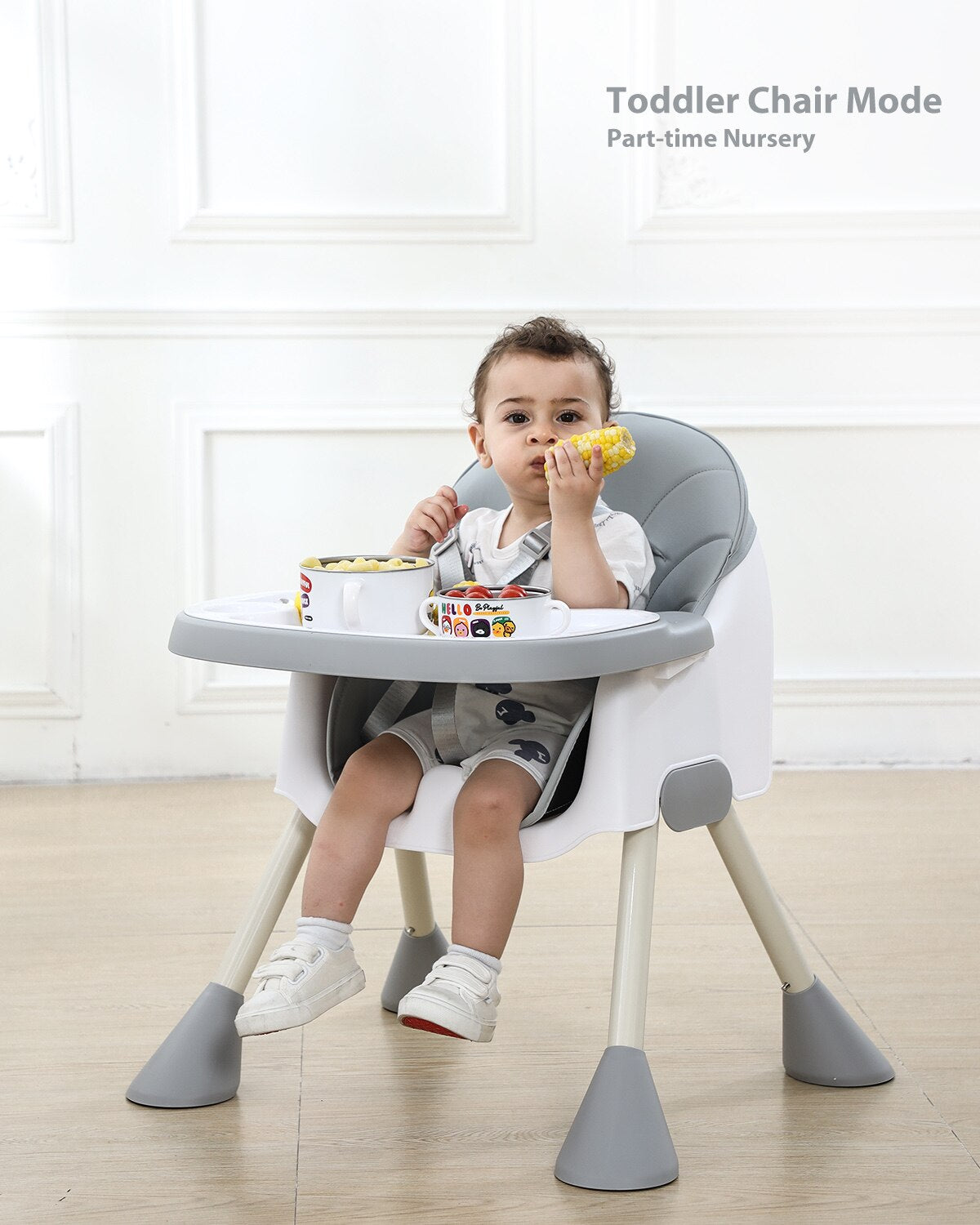 Baby High Chair (Detachable Double Tray) - The Toy Base