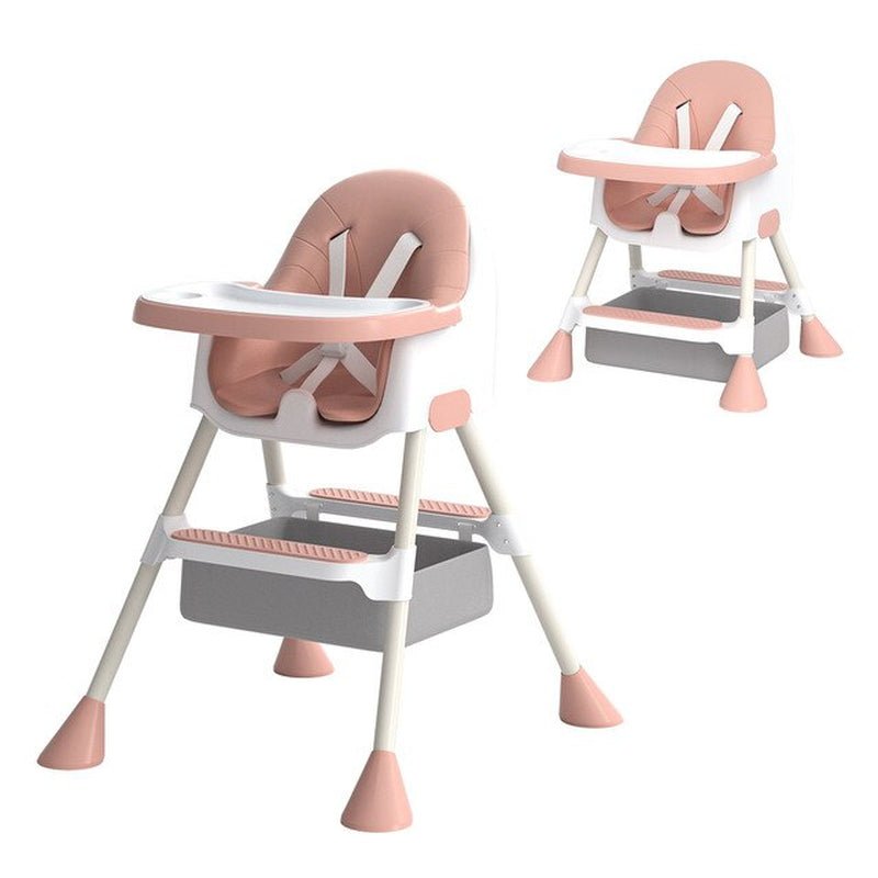 Baby High Chair (Detachable Double Tray) - The Toy Base