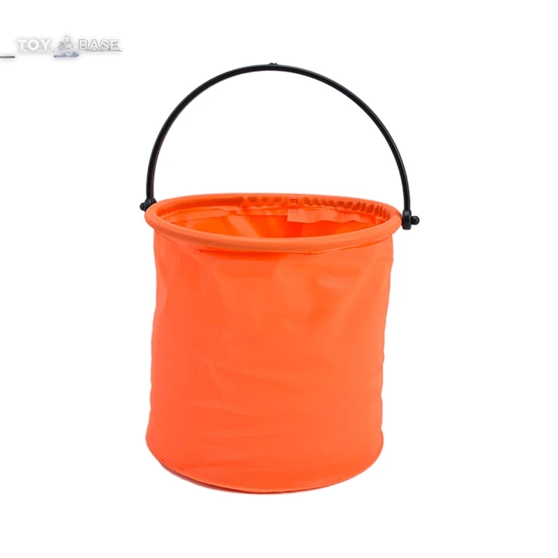 Beach Sand Play Bucket  - Folding Collapsible Bucket - Gardening Tool - Outdoor Sand Pool Play Tool - I Love 💕