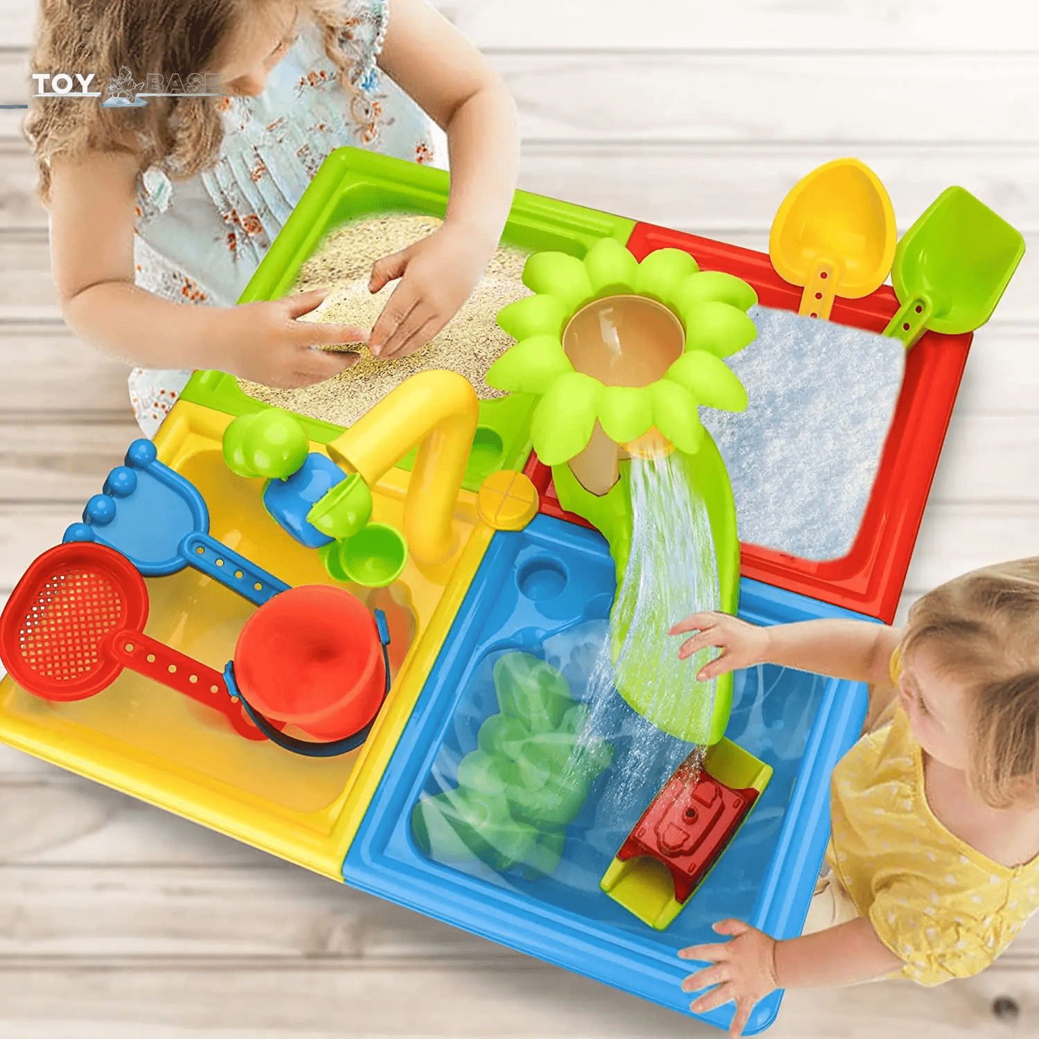 Beach Table Sand Play - outdoor Games - Baby Water Sand Dredging Tools - I Love 💕