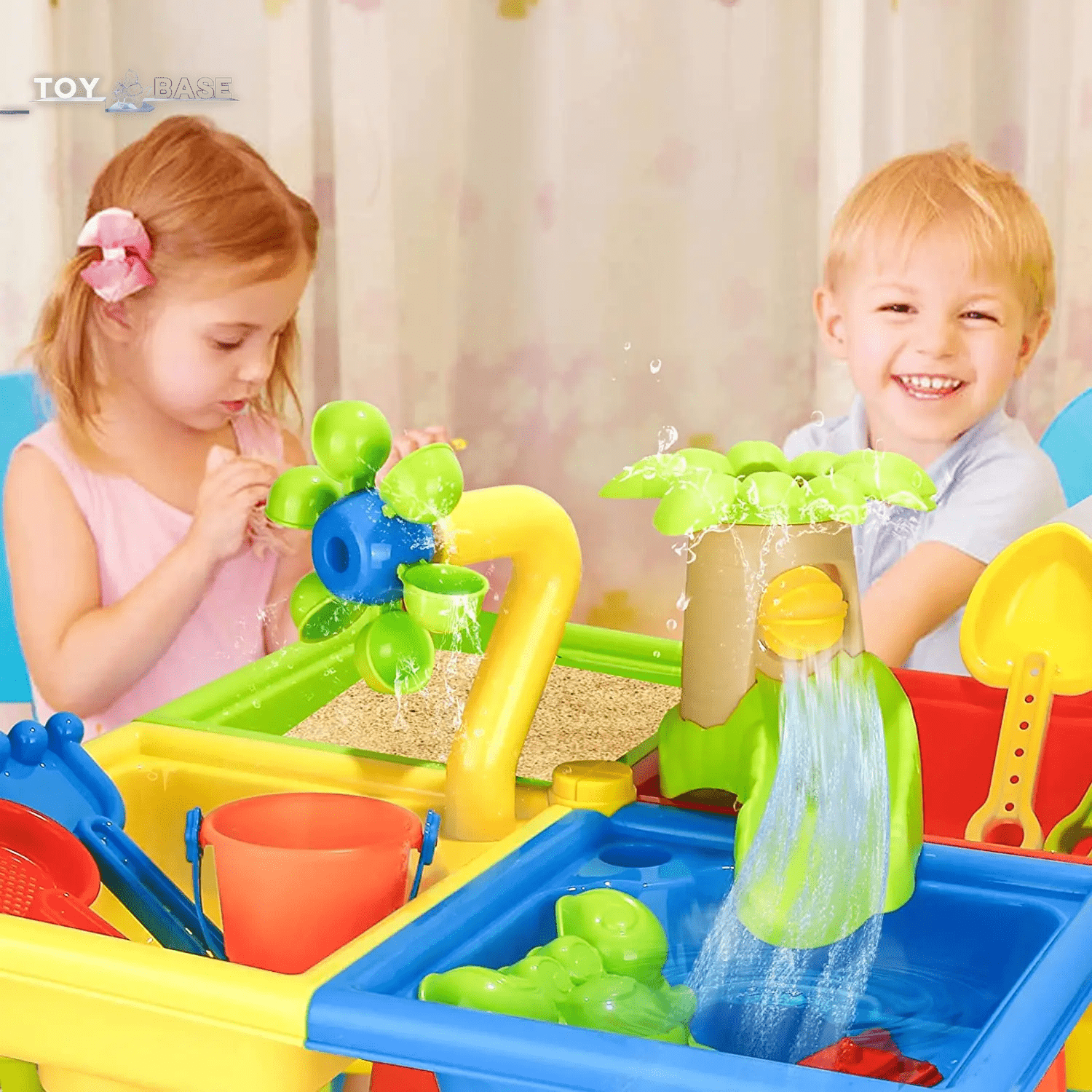 Beach Table Sand Play - outdoor Games - Baby Water Sand Dredging Tools - I Love 💕