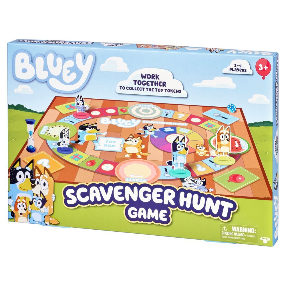 Bluey - Scavenger Hunt Game, Family Board Game, Games for Kids Ages 3+ - The Toy Base