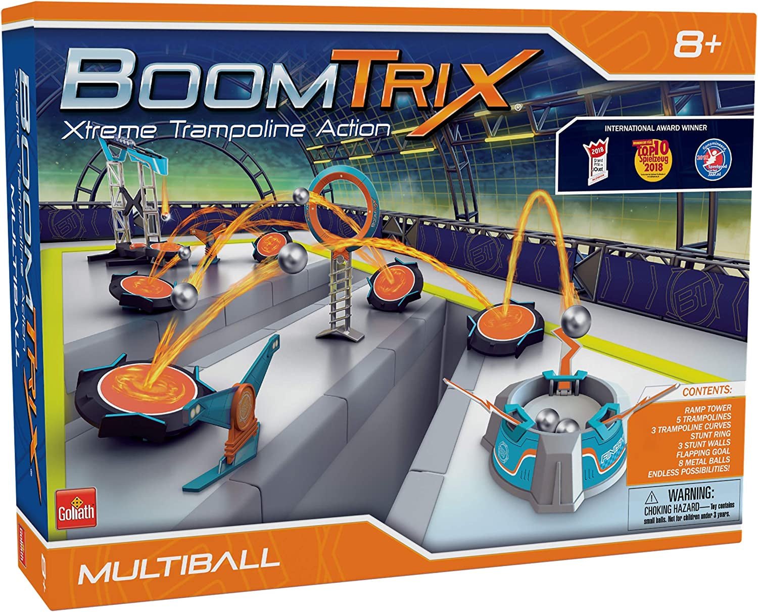 Boomtrix Multiball Kinetic Metal Ball Chain Reaction Stunt Kit - Fun - Educational - STEM - The Toy Base