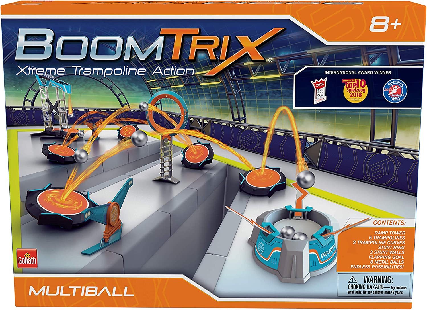 Boomtrix Multiball Kinetic Metal Ball Chain Reaction Stunt Kit - Fun - Educational - STEM - The Toy Base