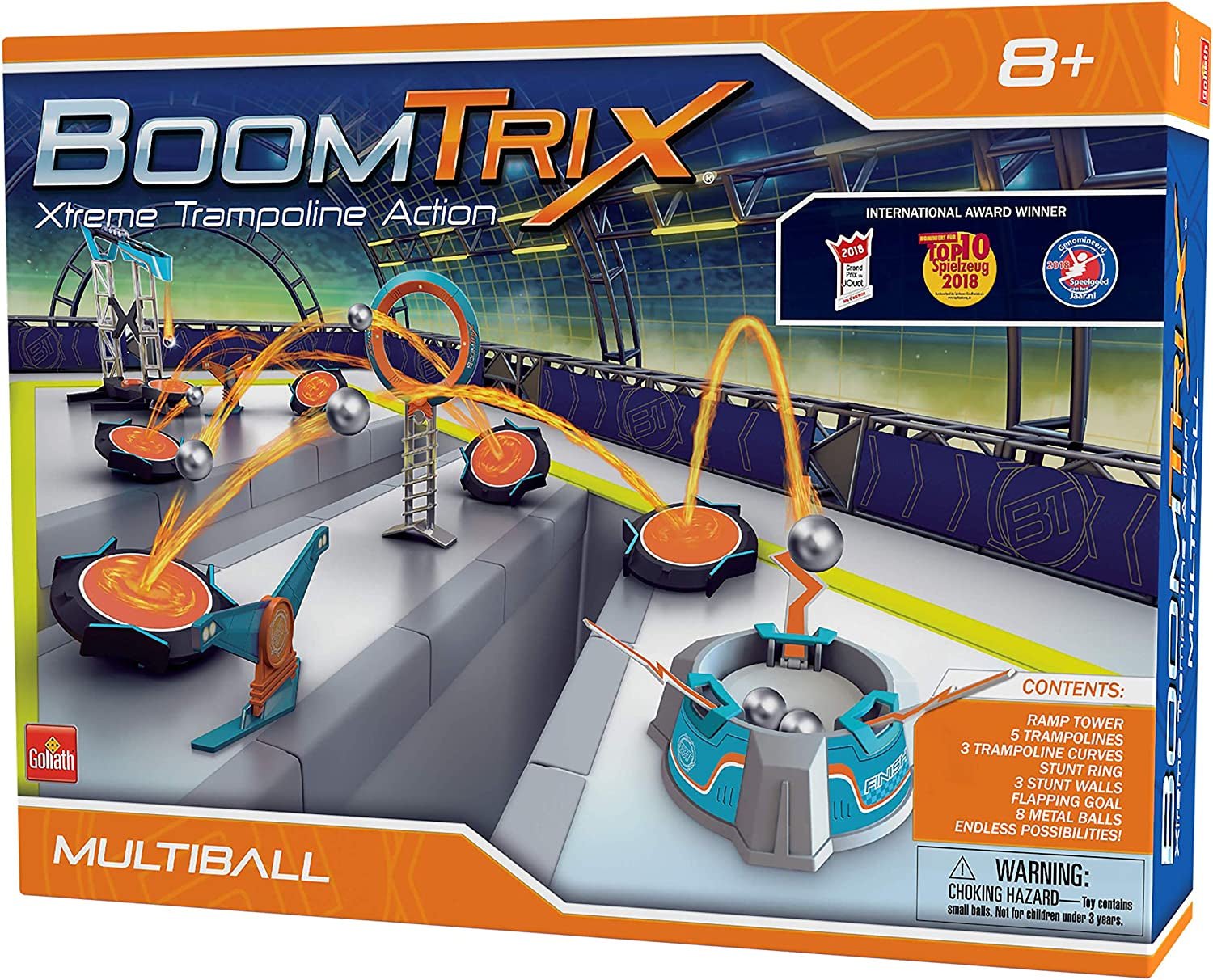 Boomtrix Multiball Kinetic Metal Ball Chain Reaction Stunt Kit - Fun - Educational - STEM - The Toy Base