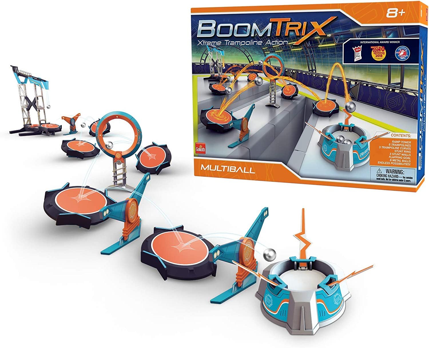 Boomtrix Multiball Kinetic Metal Ball Chain Reaction Stunt Kit - Fun - Educational - STEM - The Toy Base