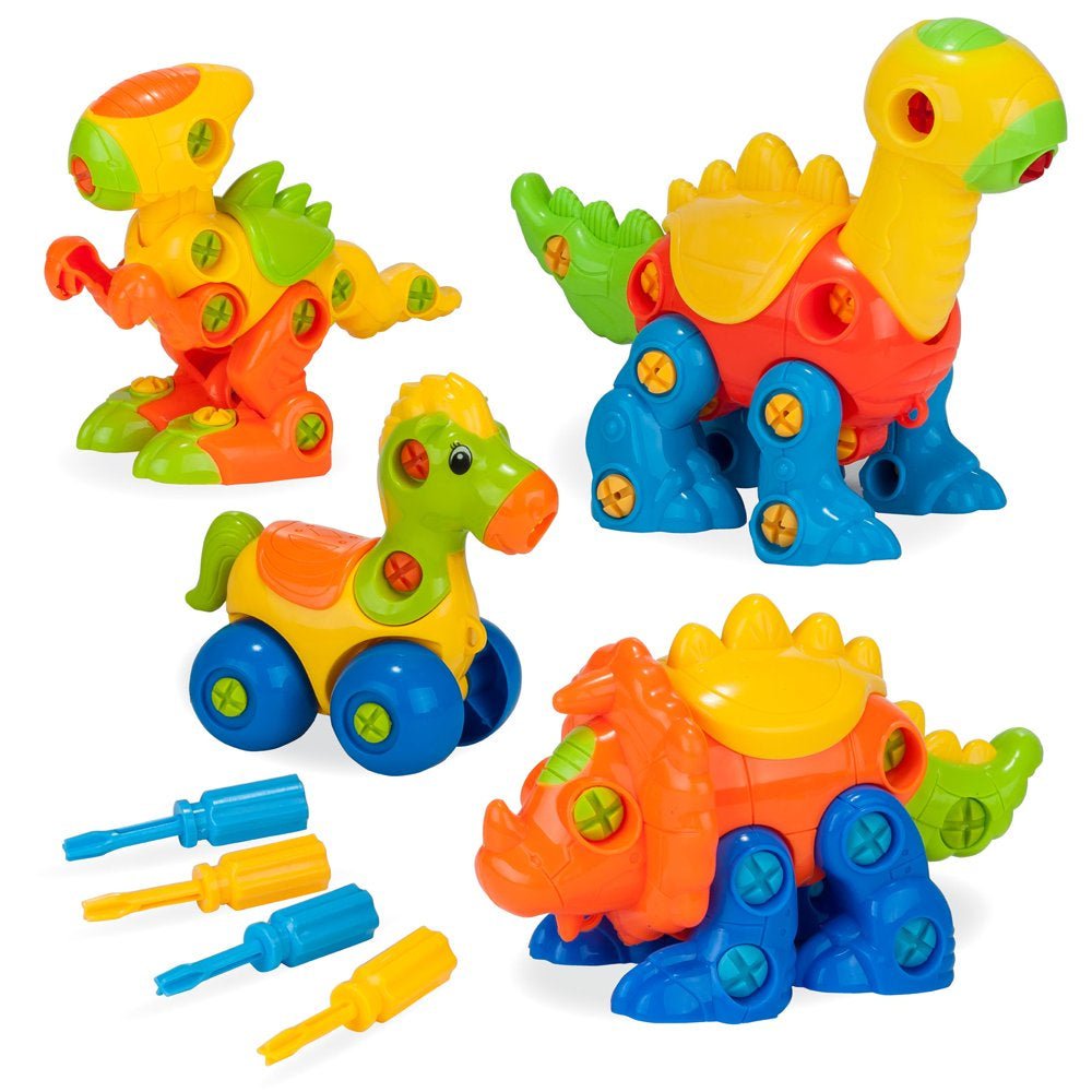 Build & Learn Dinosaur Play Construction Tool Set, 70 Pieces - The Toy Base