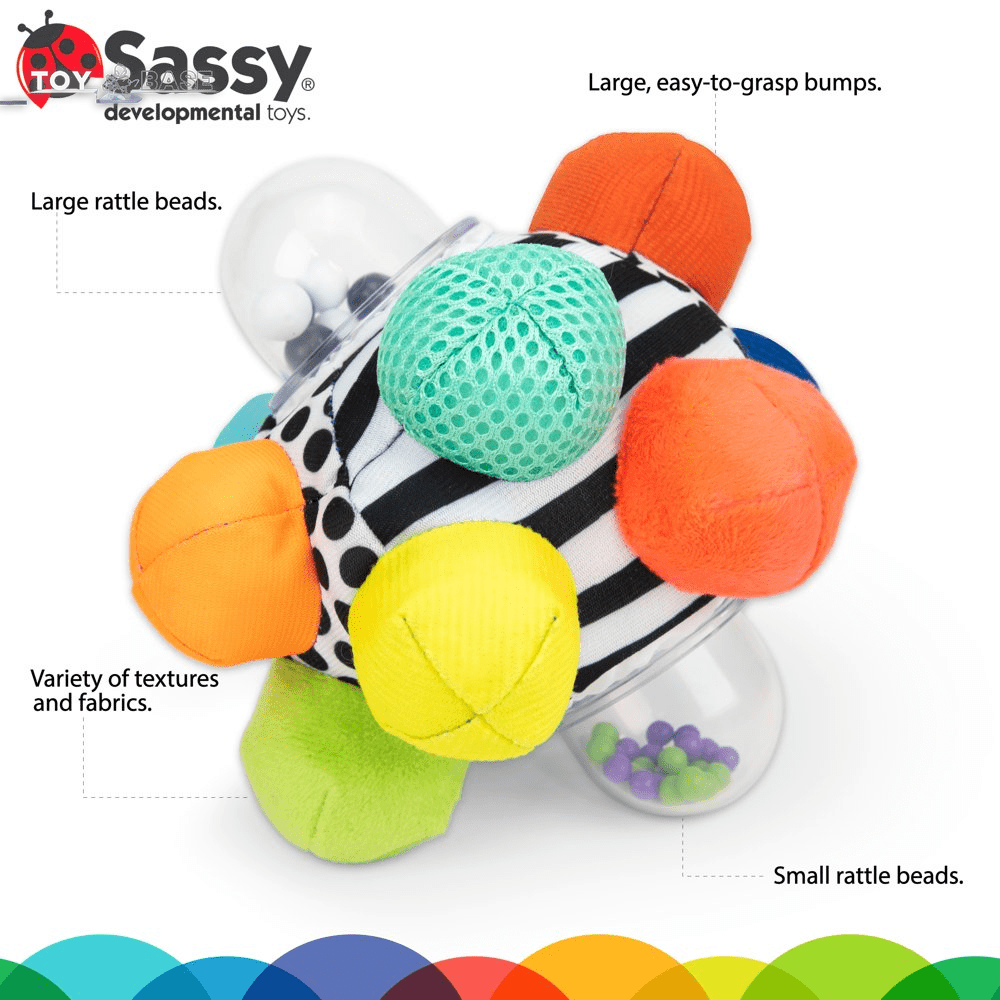 Bumpy Ball Developmental Baby Toy Inspires Motor Skills - 6+ Months - The Toy Base