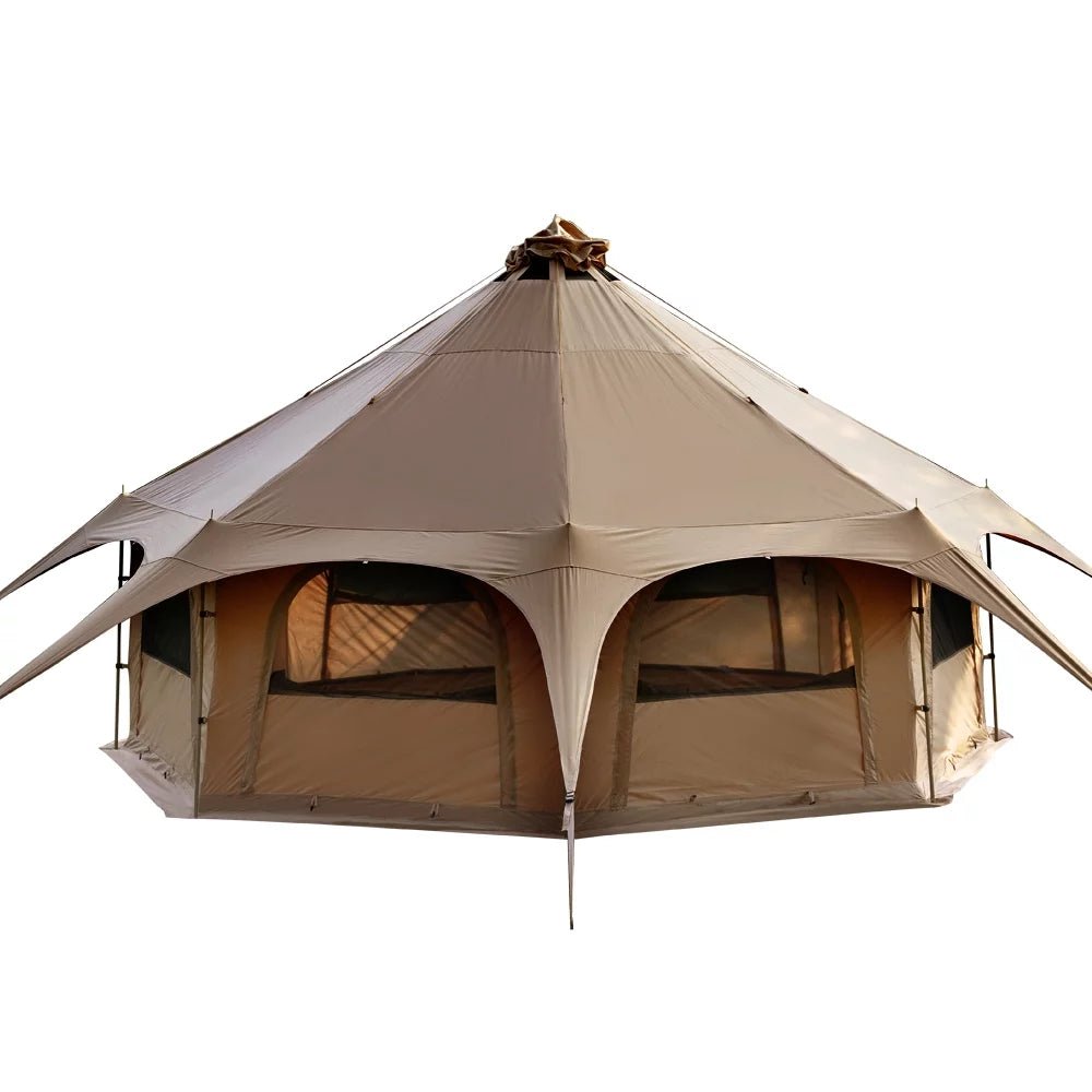 Canvas Tent with Stove Jack Bell Tent for Camping Luxury Glamping Yurt Tent 16.4Ft Dia - The Toy Base