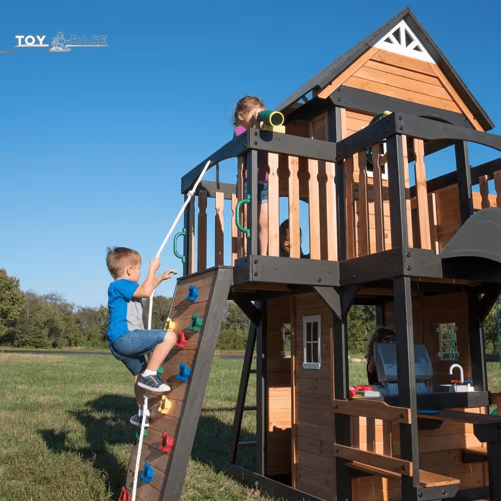 Canyon Creek Swing Playset with Slide - The Toy Base