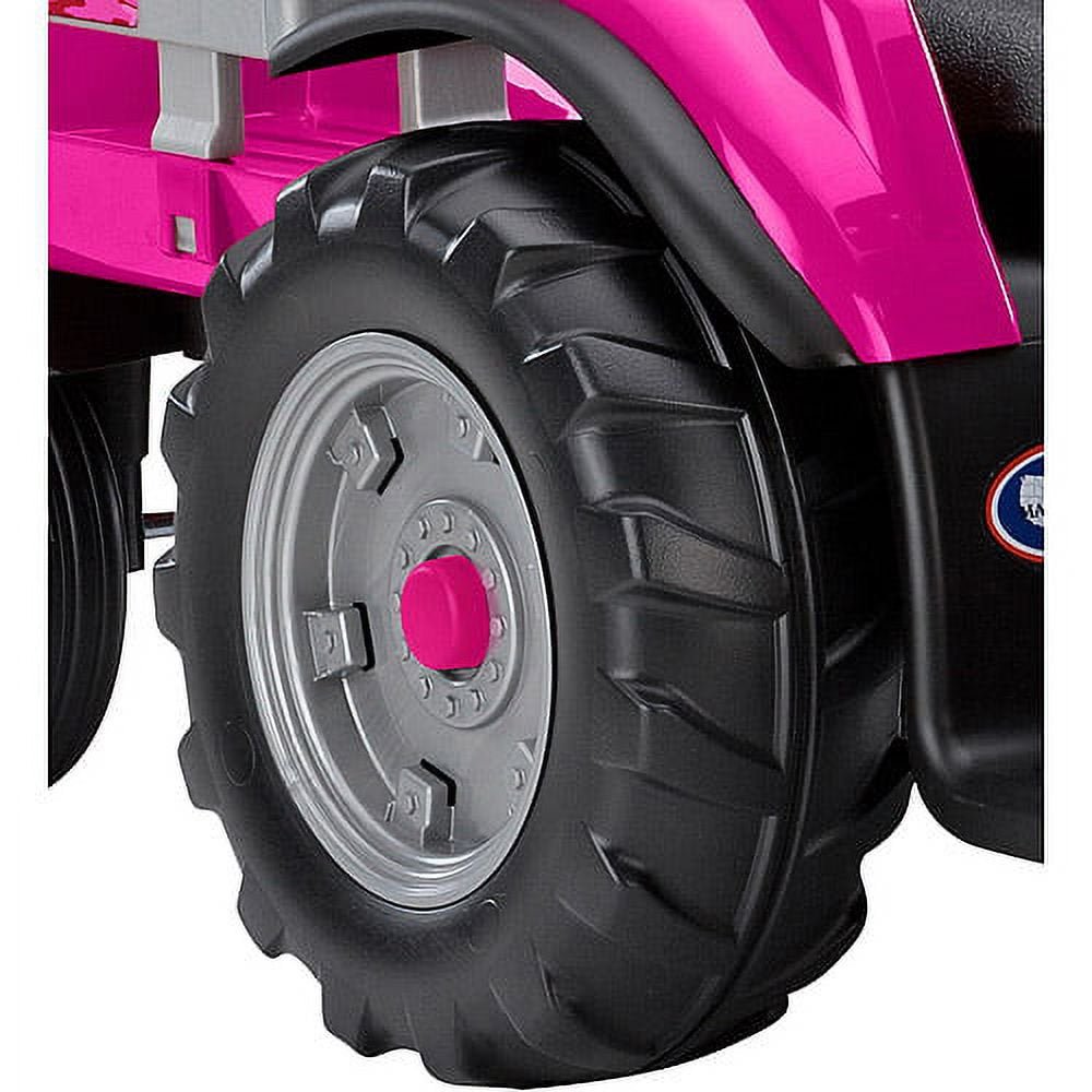 Case IH Magnum Tractor & Trailer (Girls' 12-Volt Battery-Powered Ride-On, Pink) - The Toy Base