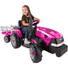 Case IH Magnum Tractor & Trailer (Girls' 12-Volt Battery-Powered Ride-On, Pink) - The Toy Base