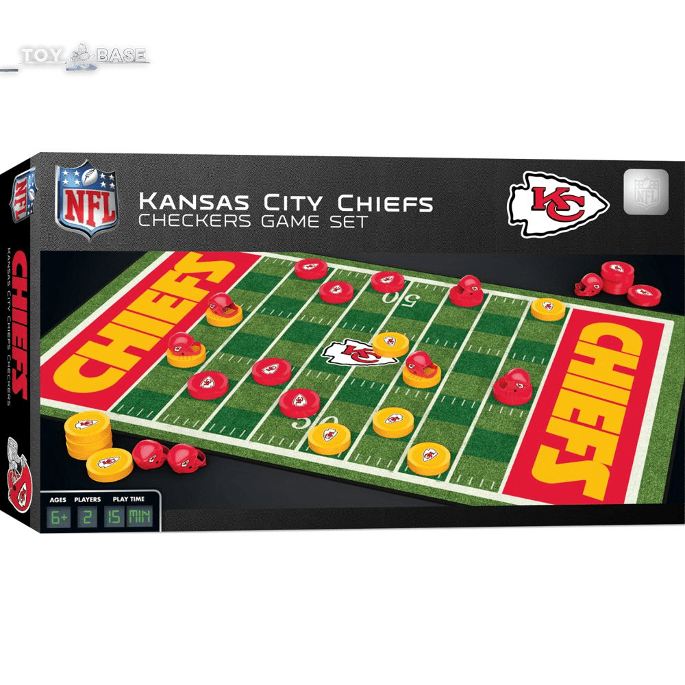 Checkers Board - NFL Kansas City Chiefs Edition - The Toy Base