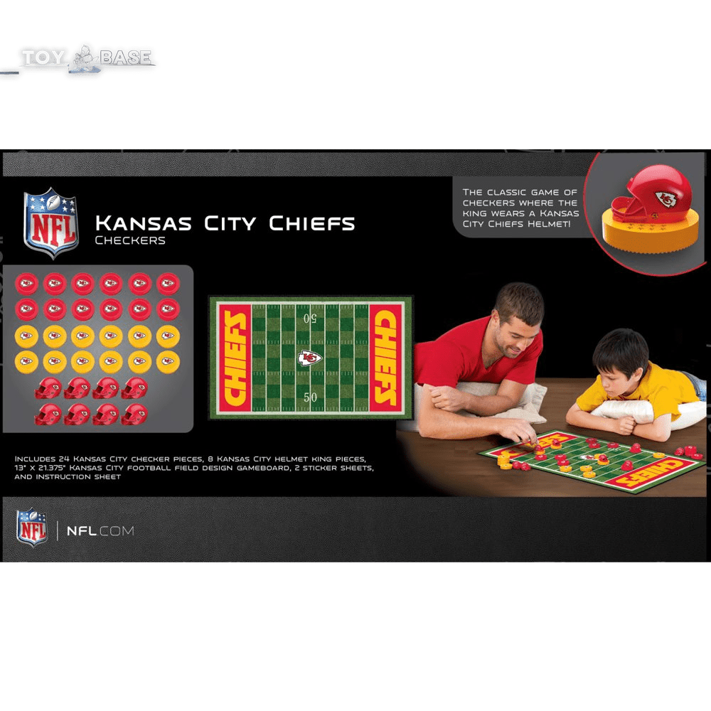 Checkers Board - NFL Kansas City Chiefs Edition - The Toy Base