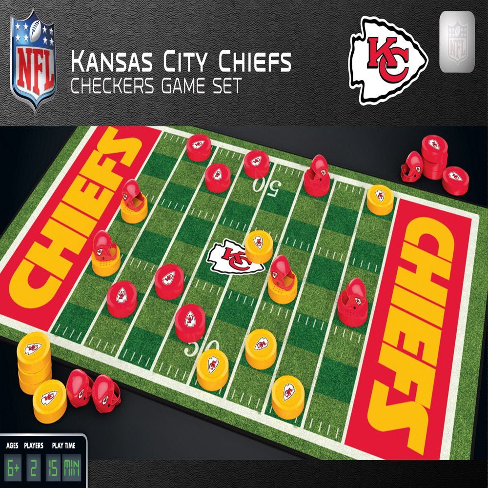 Checkers Board - NFL Kansas City Chiefs Edition - The Toy Base