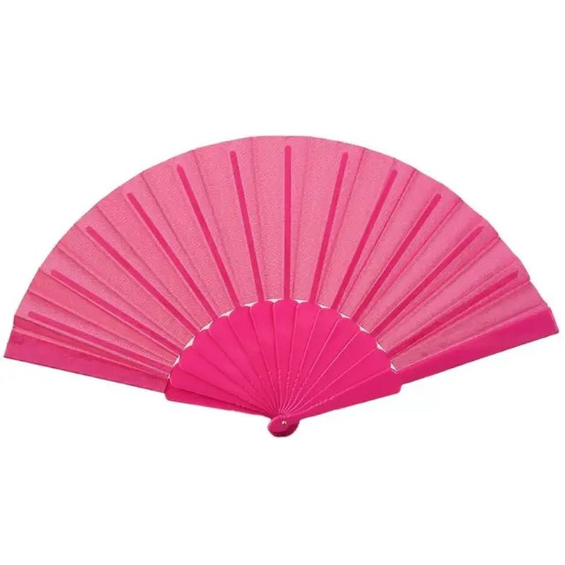 Chinese Elegant Hand Fan - Portable Folding Fan - Chinese Elegant Fabric - I Love 💕